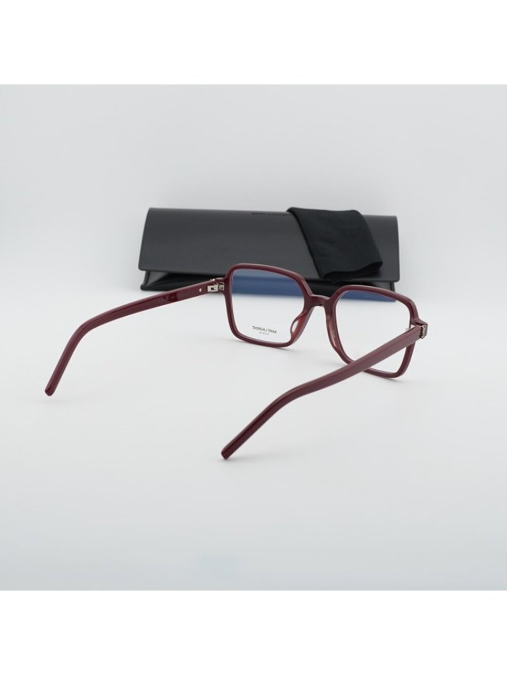 Saint Laurent SL M139 006 Square Eyeglasses Dark Red 54mm Frame - Picture 12 of 12